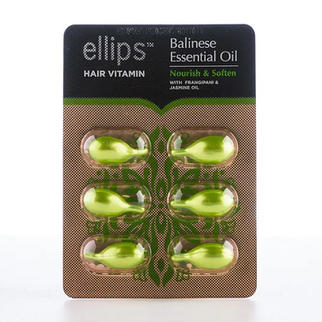 Ellips Hair Vitamin nourishing and softening Bali with plumeria oil and jasmine oil 6x1 ml