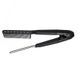 Hair Expert Hairbrush V Shaped METAL comb BLACK