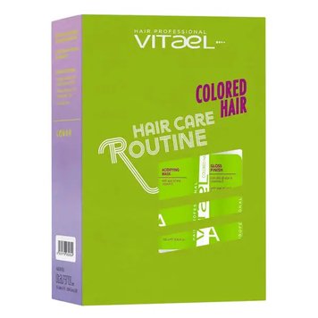 VITAEL COLORED HAIR ACIDIFYING BOX Set for colored hair