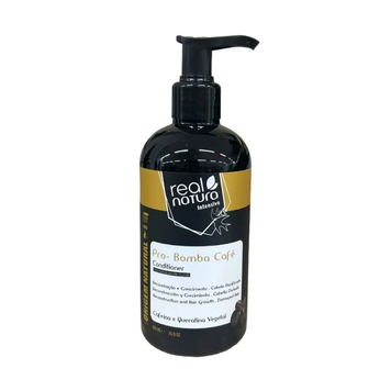 Conditioner for Hair Repair and Strengthening Real Natura Pro-Bomba Cafe