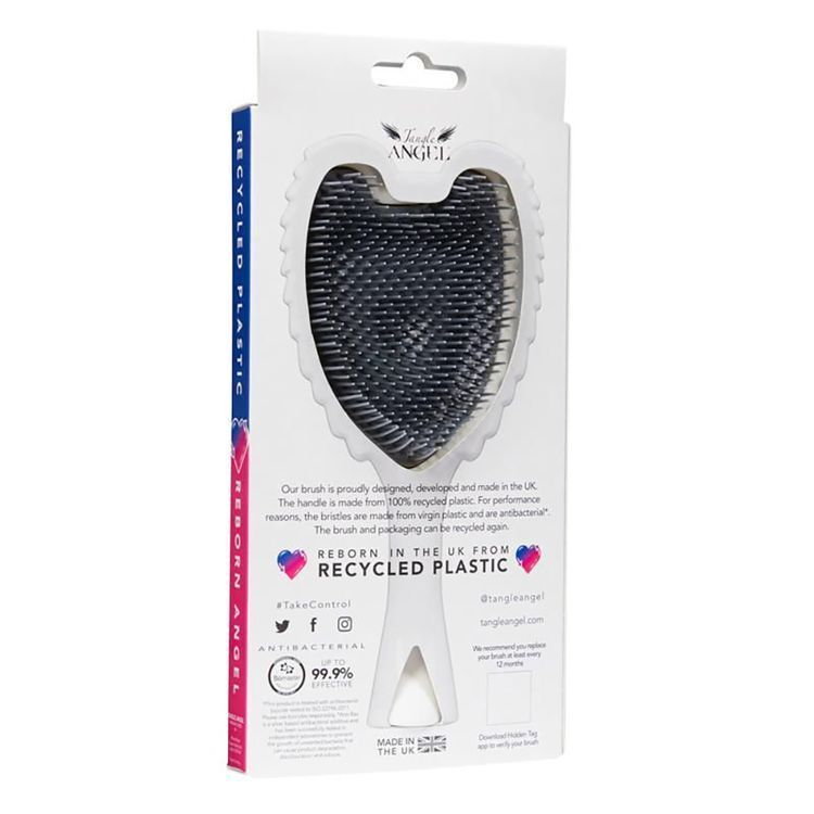 Tangle Angel. Hair Brush Re:Born White/Silver
