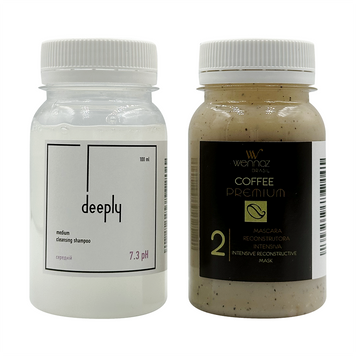 Honma Tokyo (WENNOZ) Coffee Premium + Deeply Medium Cleansing Shampoo 7.3 pH 100+100 ml