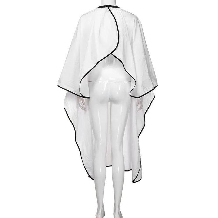 Hair Expert Peignoir with a window without impregnation, White