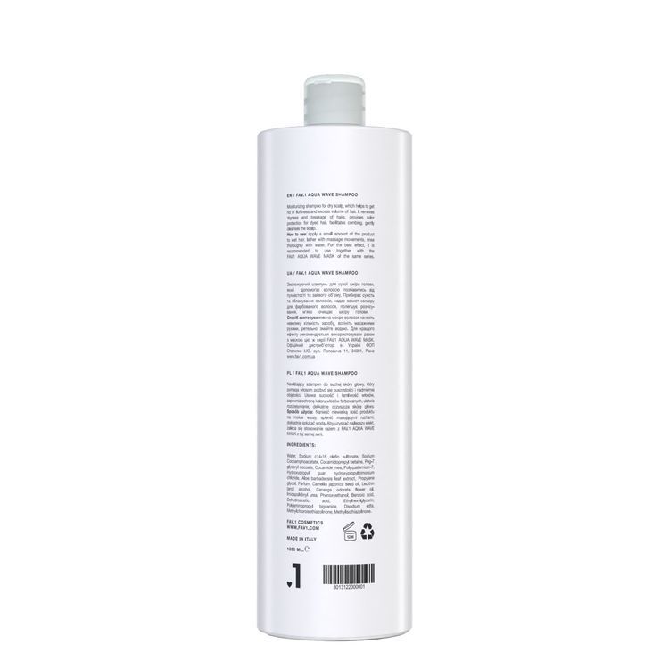 Moisturizing Shampoo FAV.1 AQUA WAVE SHAMPOO 1000 ml