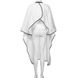 Hair Expert Peignoir with a window without impregnation, White