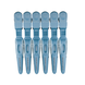 Hair Expert Clip Crocodile Clips, x6, Blue