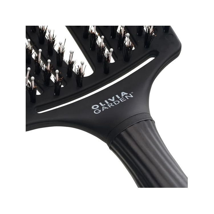 Olivia Garden Massage Finger Brush Large, Black