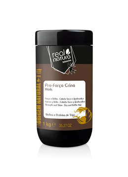 Hair Repair and Strengthening Mask for Brittle Hair Real Natura Pro-Forca Crina