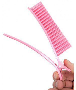 Hair Expert Clip with comb, Pink