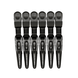 Hair Expert Clip Crocodile Clips, x6, Black