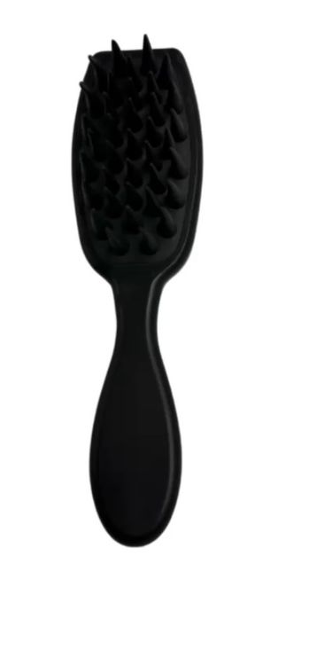 Hair Expert Hair Cleaning Brush Black Massage brush with an extended handle for the scalp