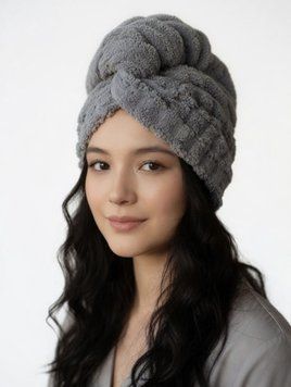 Hair Towel Turban. Grey Hair Expert