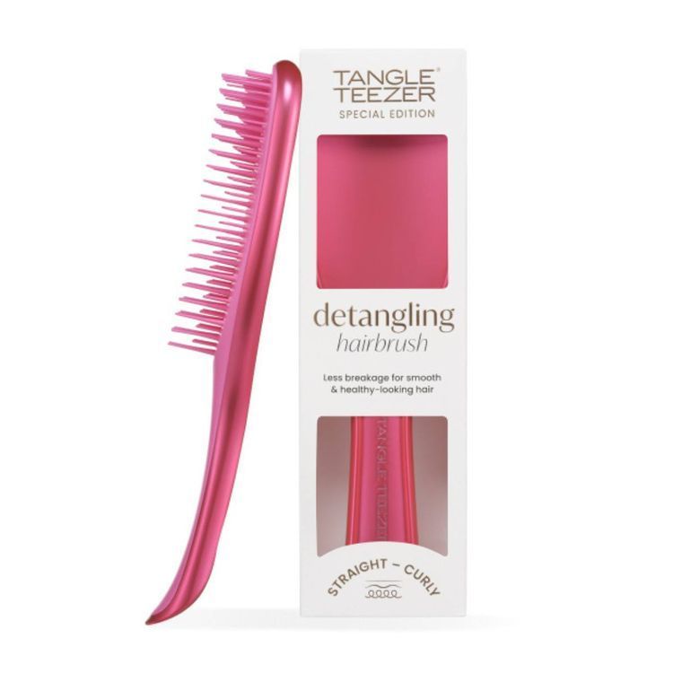 Hairbrush Tangle Teezer The Wet Detangler Chrome Afterparty Pink TT8374