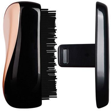 Tangle Teezer. Hair Brush Compact Styler Rose Gold Black