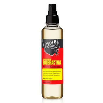 Heat Protection Spray for Damaged and Brittle Hair Repair Real Natura QUERATINA Cinderela
