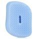 Tangle Teezer. Hair Brush Compact Styler Sky Blue Delight Chrome